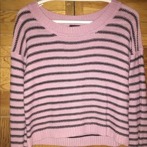 Rue 21 Lilac and Black Striped Sweater